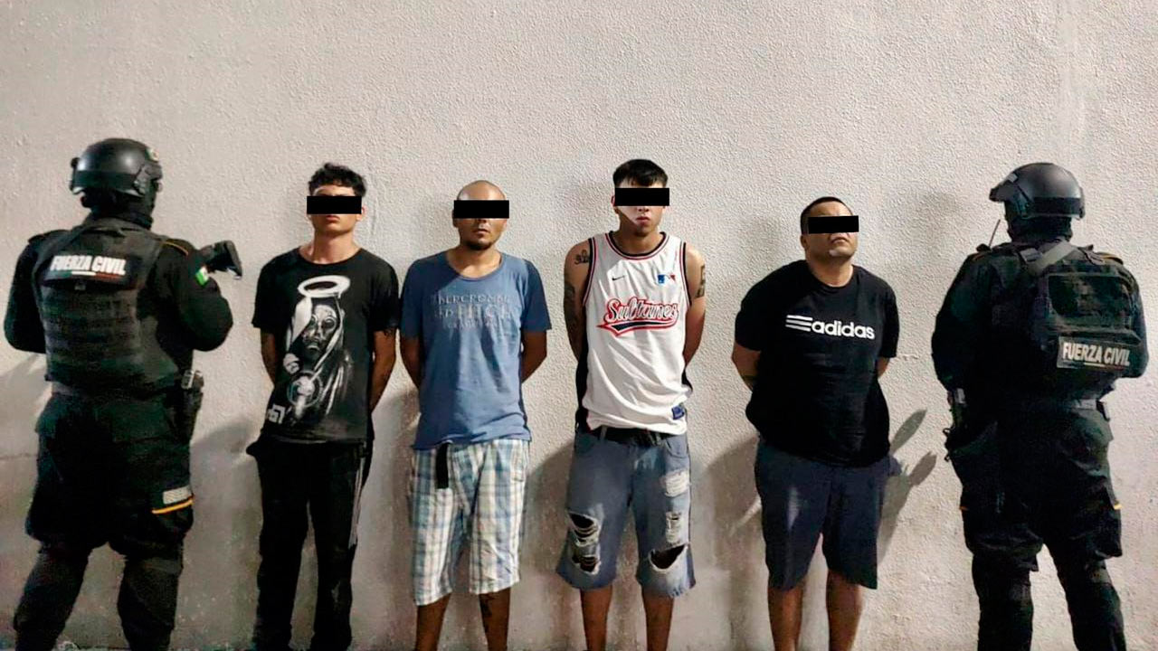 Captura Fuerza Civil A Cinco Presuntos Integrantes De Grupo Criminal