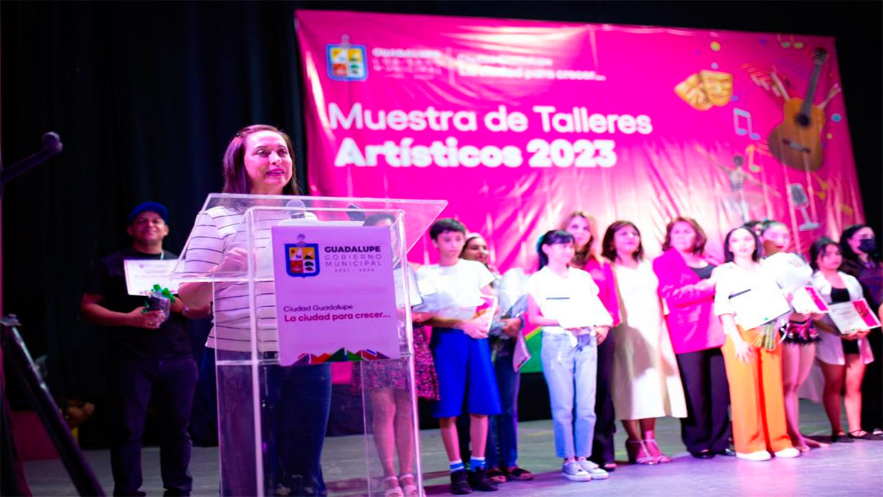 Suma gobierno de Guadalupe más de mil 300 alumnos de talleres artísticos